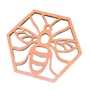 Wooden‎ bee coaster #homeaccessories